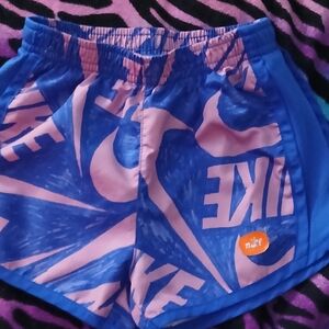 Nike Dri-FIT Blue and Pink Shorts